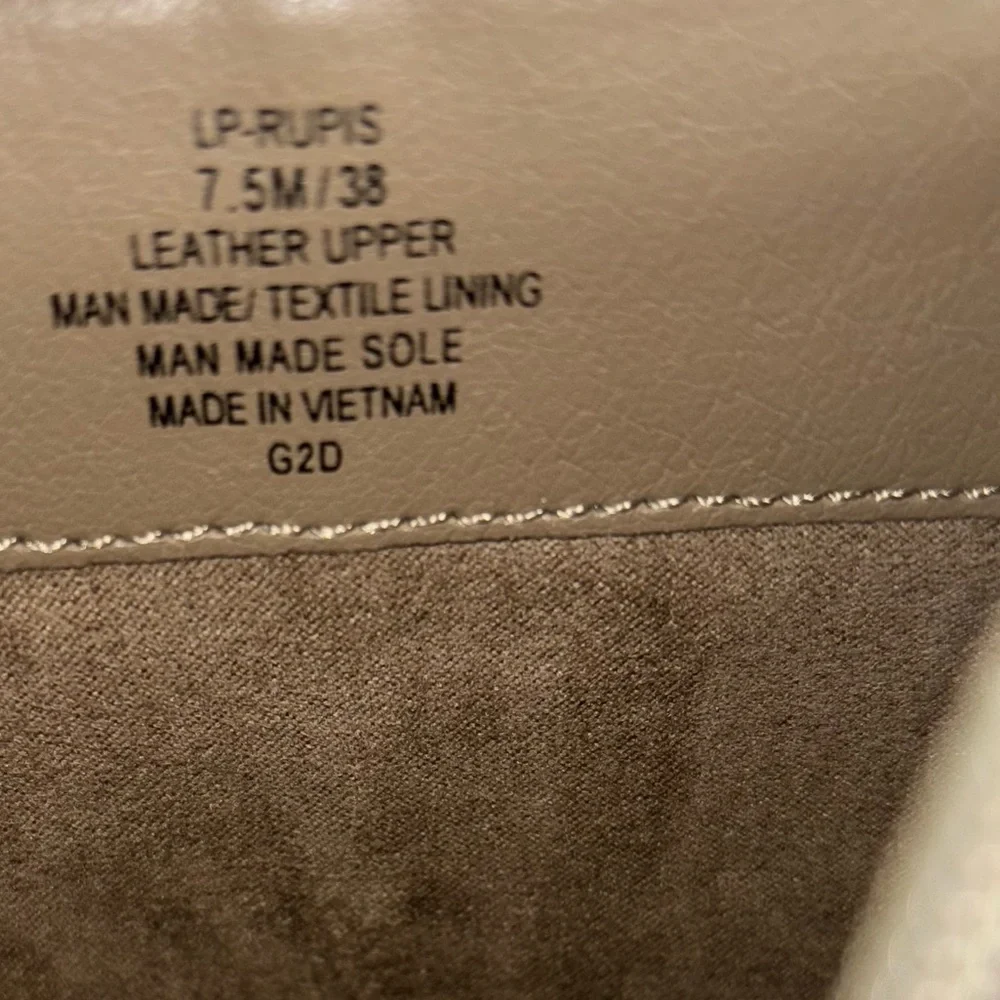 Lucky Brand Boho Suede Leather Boots Block Heel Side Stud Detail Tan Size 7.5